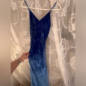 Rat and boa silk velvet dress